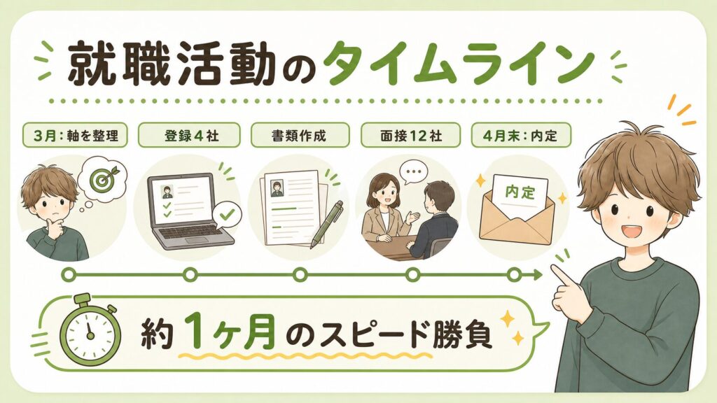 就職活動のタイムライン