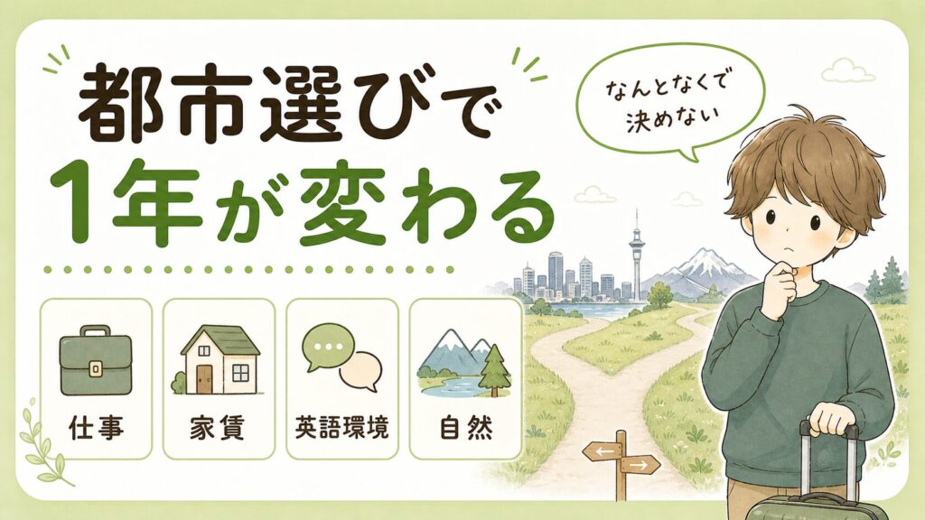 NZワーホリで都市選びが大事な理由