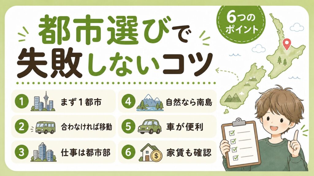 都市選びで失敗しないためのポイント6つ