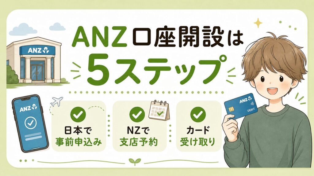 ANZ銀行口座開設方法