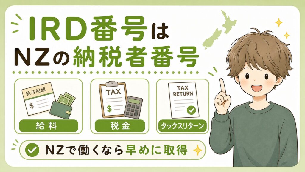 IRD番号はNZで働くための納税者番号