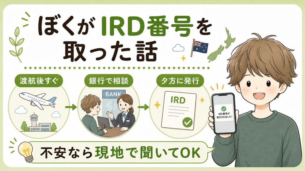 【体験談】ぼくがIRD番号を取った話