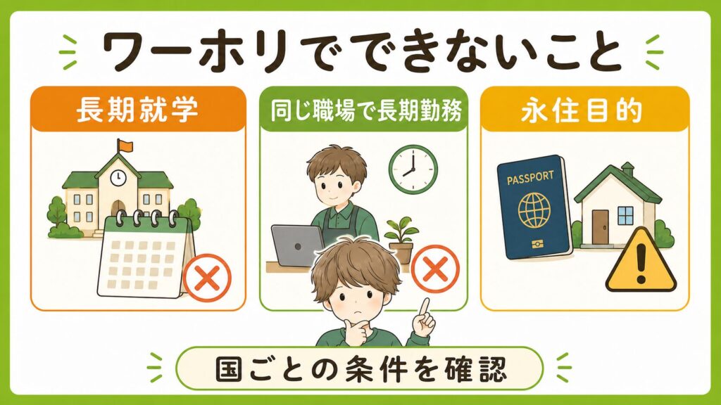 ワーホリでできないこと