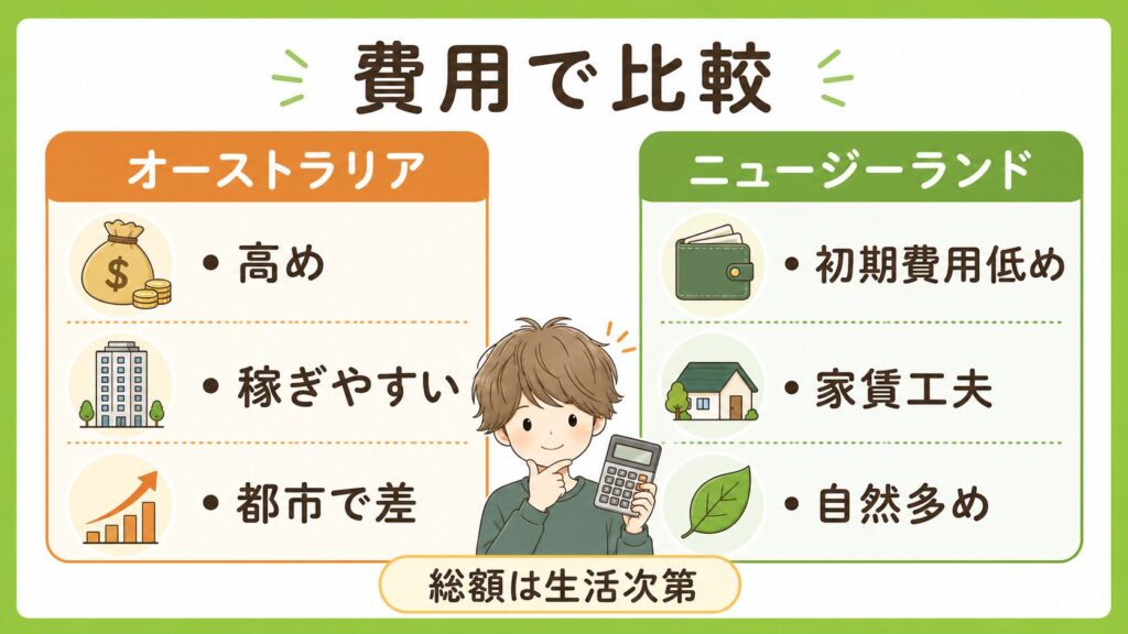 費用・物価で比較