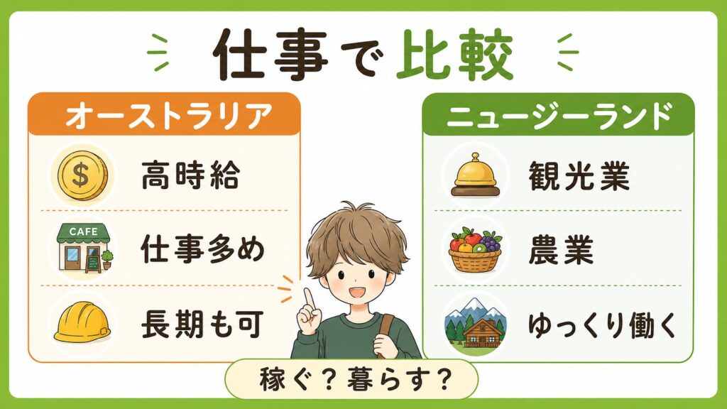 仕事の見つけやすさ・稼ぎやすさで比較